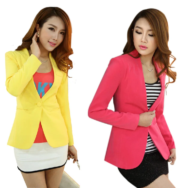 Top Elegant Double Breasted Short Design Clothes Blazer Women's Short Blazer