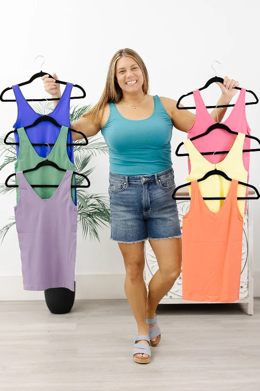 One Size Seamless Reversible Tank *Final Sale* cherry red tank