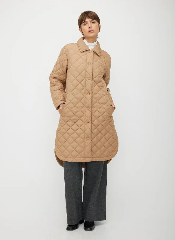 Oslo Recycled Quilted Coat Women's High-End Blazer
