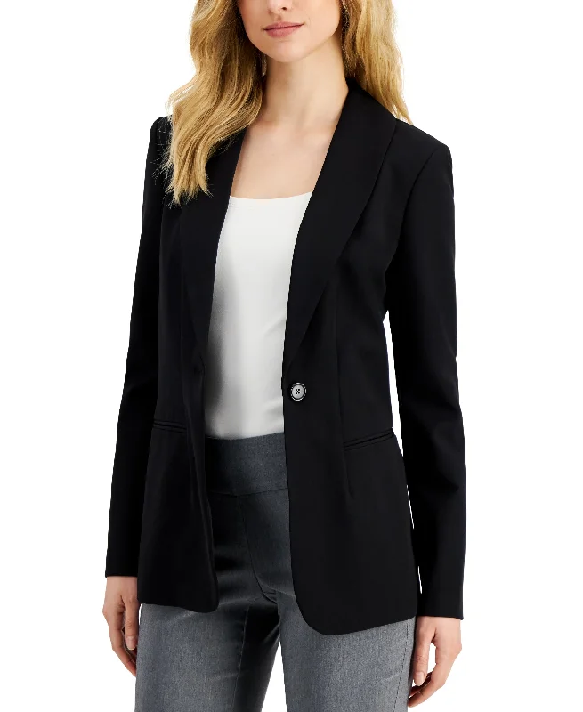 Petite Long Sleeve Collared Blazer Women's Custom Jacket