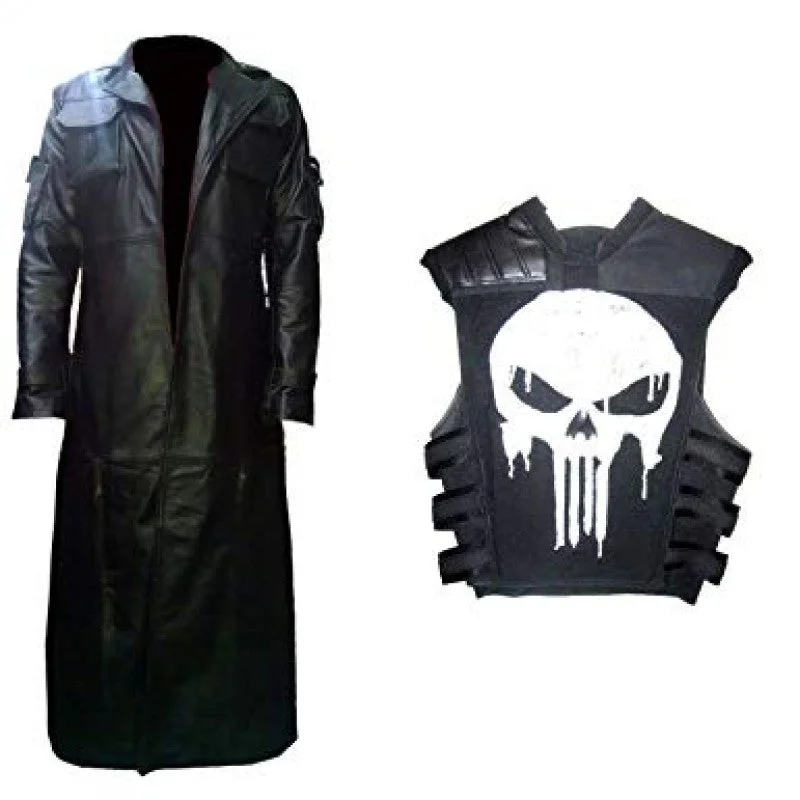 PUNISHER VEST AND COAT Soft Brushed Wool Coat