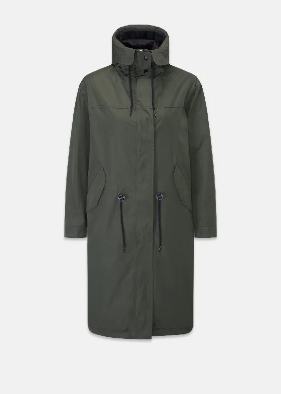 Radcliffe Parka Army Green Modern City Overcoat