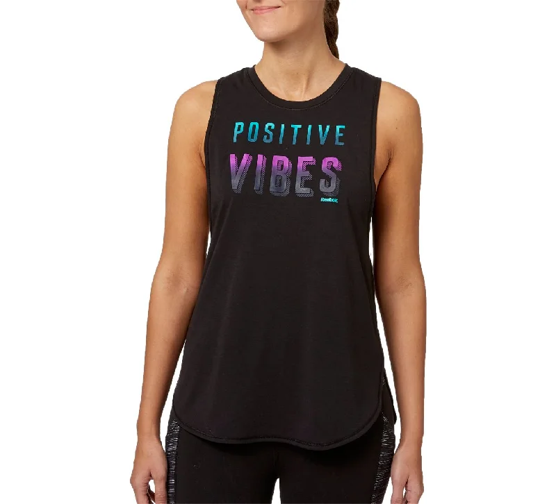 Reebok Women's Drop Armhole Graphic Tank Top lounge tank top