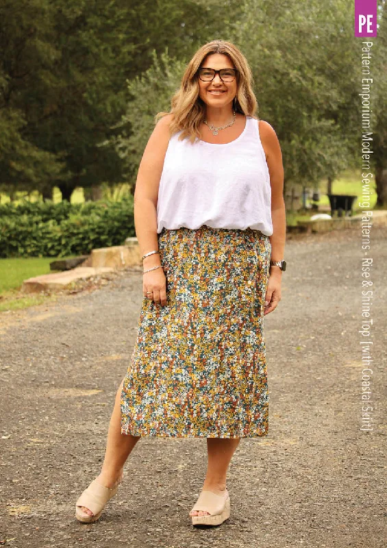 Rise & Shine | Sleeveless Top Sewing Pattern Asymmetric Hem Blouse