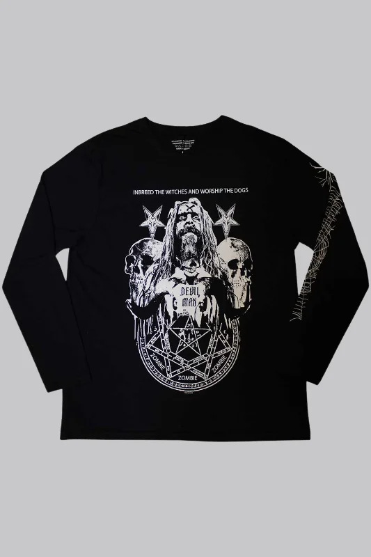 Rob Zombie Devil Man Longsleeve Office-Ready Blouse