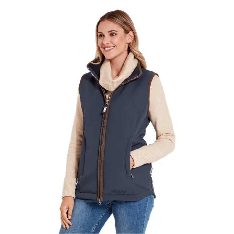Schoffel Ladies Belton Gilet - Navy Stylish Hooded Vest