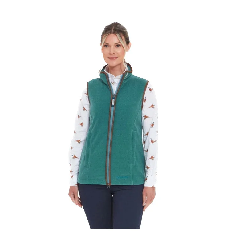 Schoffel Ladies Lyndon Fleece Gilet - Duck Egg Extra-Warm Insulated Vest