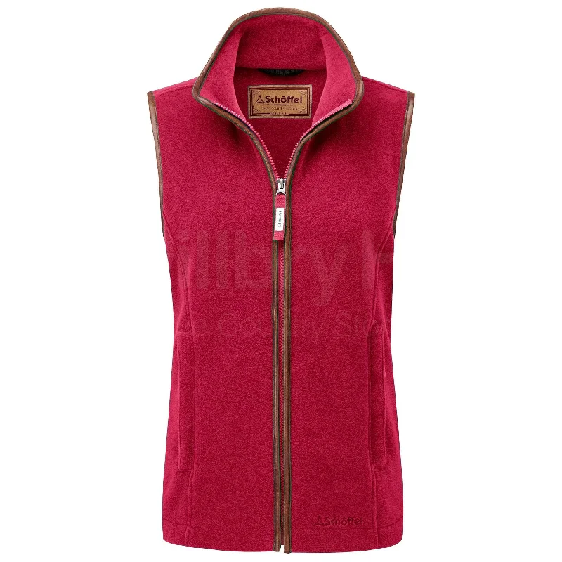 Schoffel Ladies Lyndon Fleece Gilet Chic Faux Suede Vest