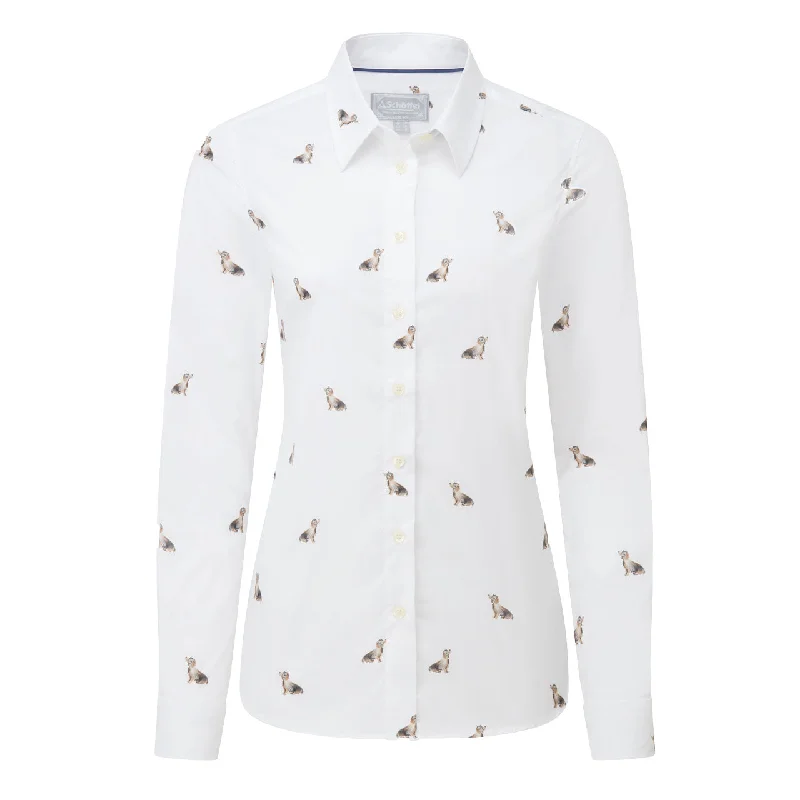 Schoffel Ladies Norfolk Shirt Floral Chiffon Blouse