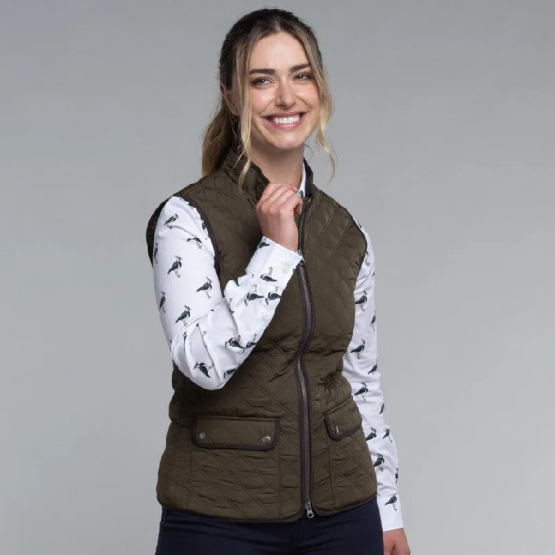 Schoffel Ladies Quilt Gilet Thick Plush Vest
