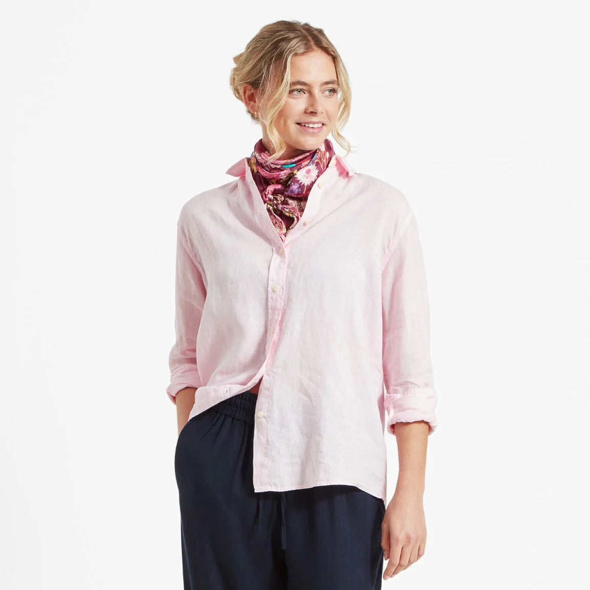 Schoffel Ladies Salthouse Linen Shirt Classic Minimalist Blouse