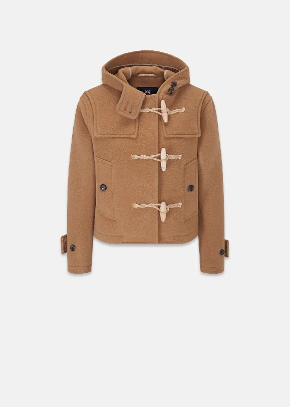 Shelley Duffle Coat Camel Luxe Tailored Overcoat