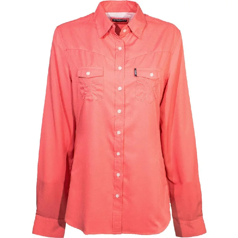 New! "Sol Competition" Ladies Tea Rose Long Sleeve Elegant Office Blouse