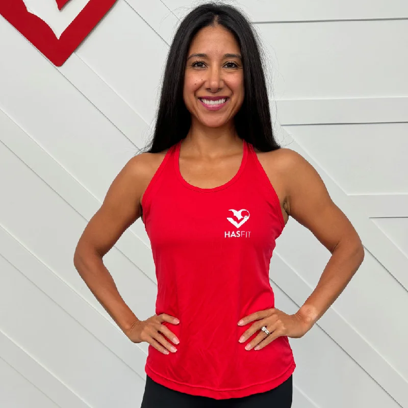 HASfit Show Off - Performance Dri-Fit Ladies' Sleeveless V-Neck cute tank top