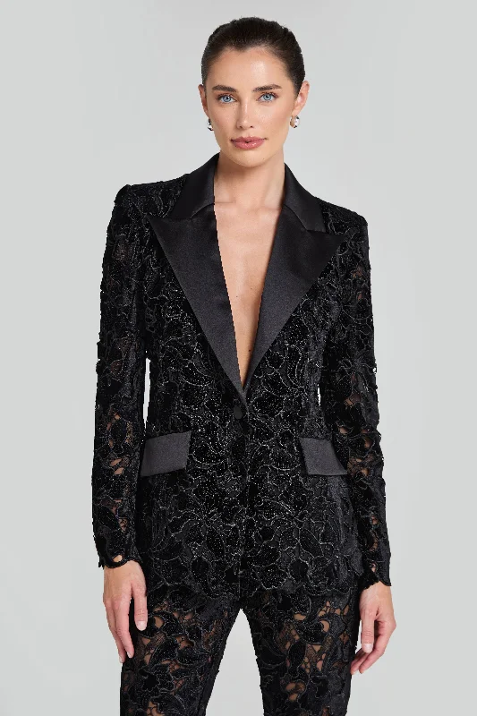 Valia Black Blazer Women's Fashion Blazer