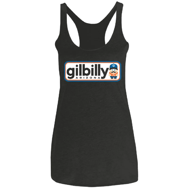 Women's Racerback Tank | Gilbilly | Black flirty tank top