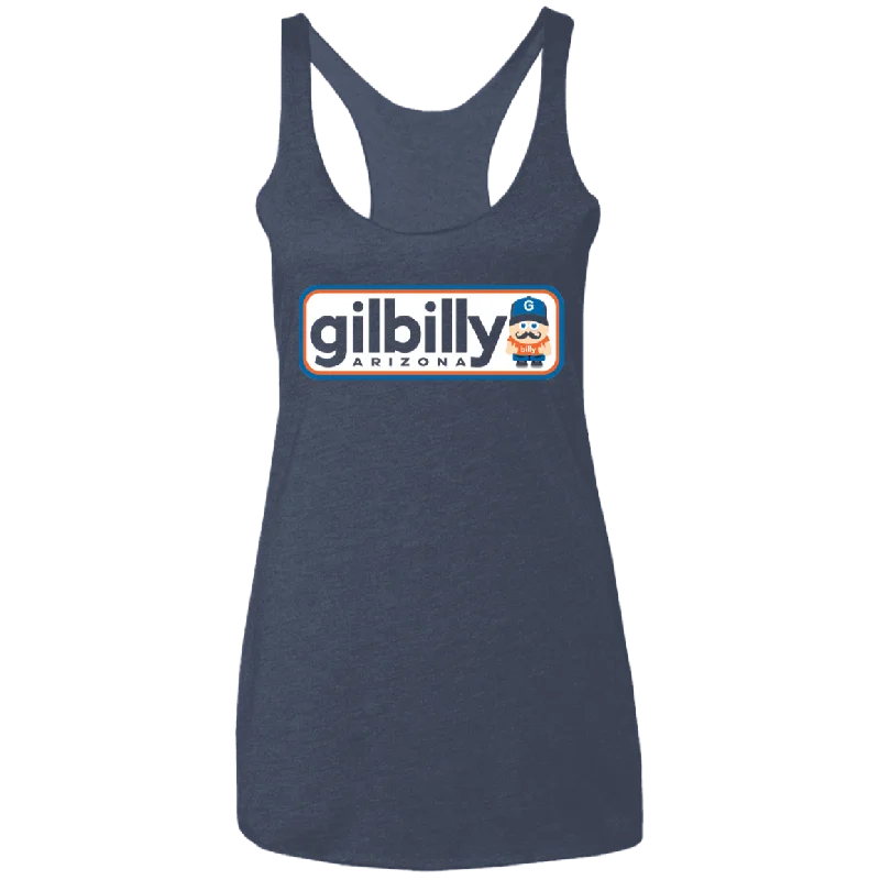 Women's Racerback Tank | Gilbilly | Vintage Navy flexible tank top