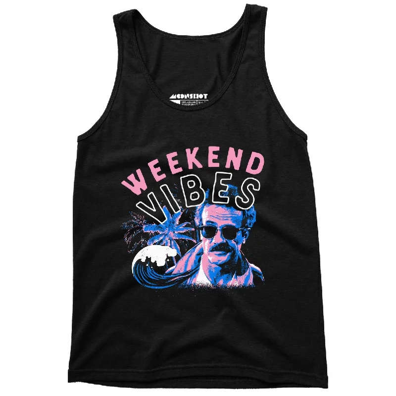 Weekend Vibes - Unisex Tank Top beige tank top