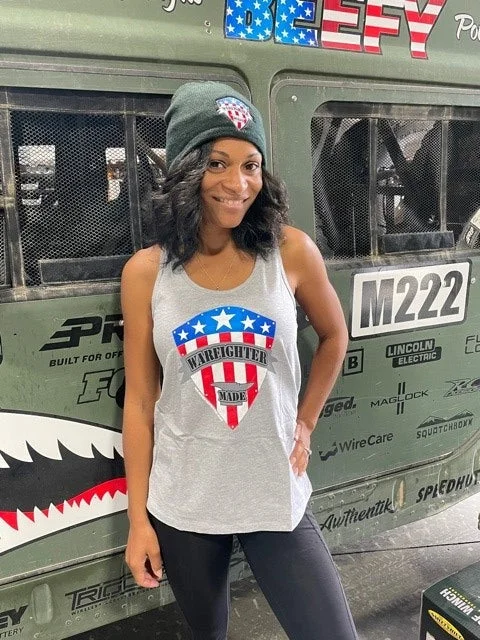 Warfighter Made Ladies Tank Top baby blue tank