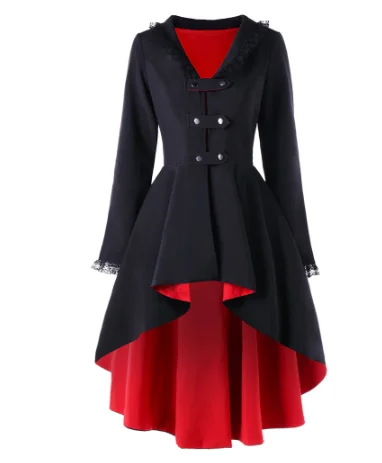 Wipalo 2019 New Trench Winter Coat Women Back Lace Up High Low Womens Outerwear Coats Fashion V-Neck Long Ladies Tops Overcoat Warm Belted Coat