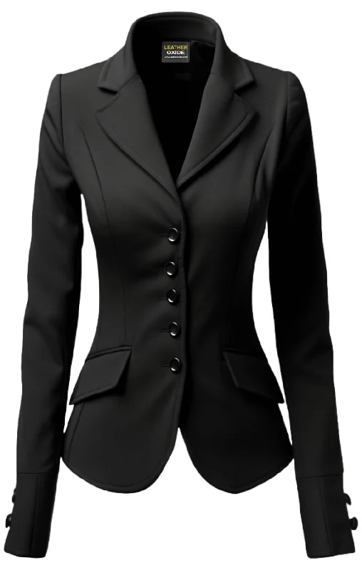 Women 5 Button Cotton Coat Cozy Cashmere Overcoat