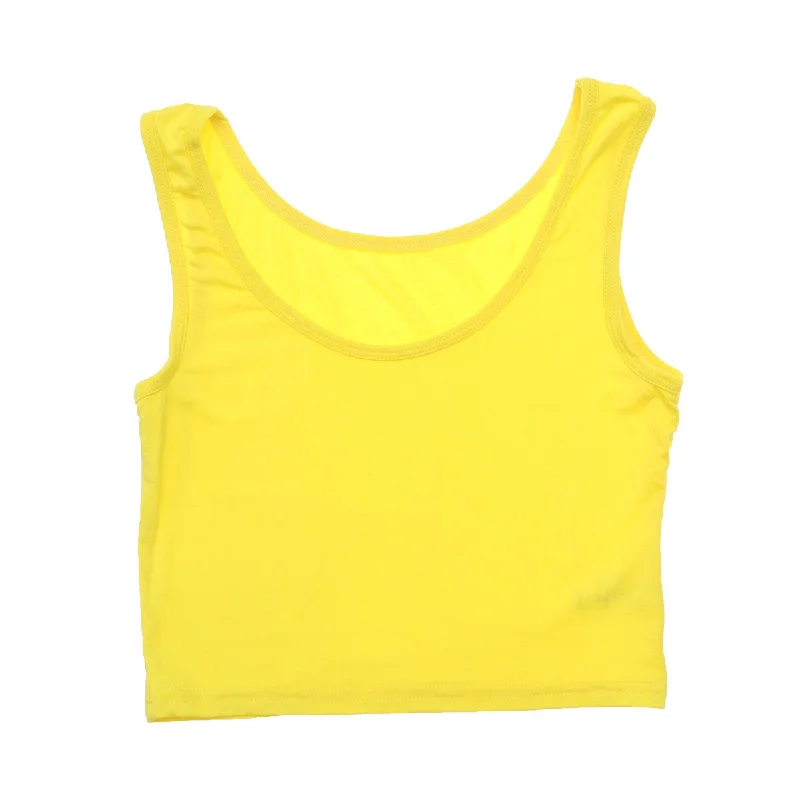 Women Fashion Sports Vest Tank Top Vest Camisole Crop Shirt T Shirt open back tank