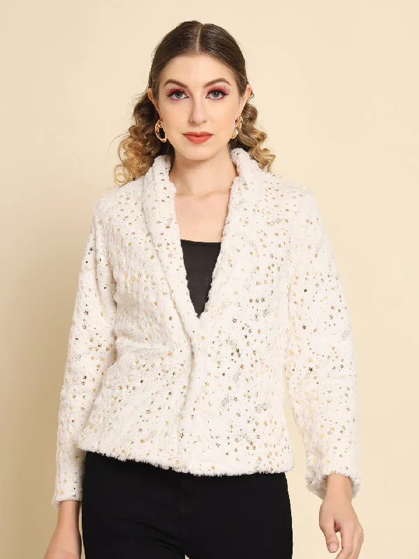WOMEN WHITE BLAZER Women's Trendy Suit