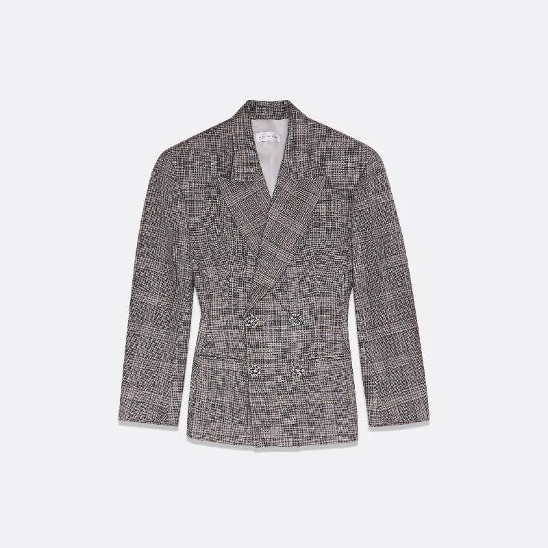 WOMEN'S TAILORED JACKET WITH LARGE SHOULDERS Women's Handmade Blazer