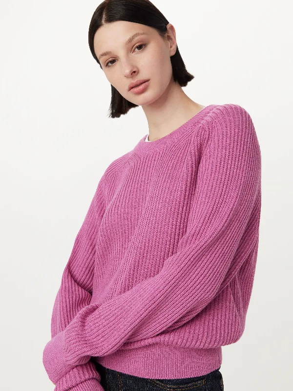 The SeaCell™ Boxy Sweater in Bright Purple Stylish Workwear Overalls