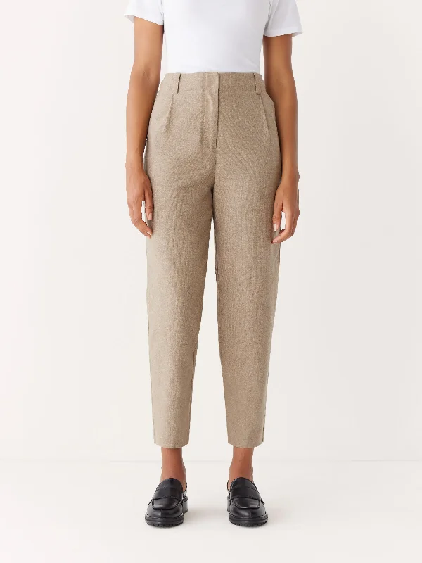The Amelia Balloon Pant in Light Brown Classic Bib Overalls
