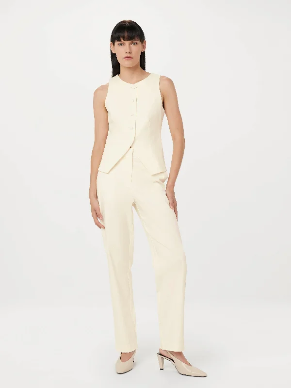The Jane Straight Pant in Cream Vintage Wash Jumpsuit