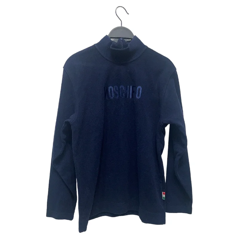 MOSCHINO JEANS/Fleece Jkt/S/Cotton/NVY/ Quilted Puffer Bomber