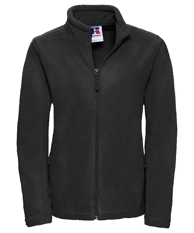 Black - Women's full-zip outdoor fleece Vintage-Inspired Jumpsuit