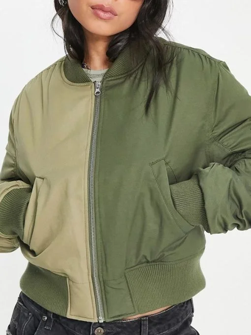 All American Homecoming Geffri Hightower Bomber Jacket Luxurious Satin Bomber