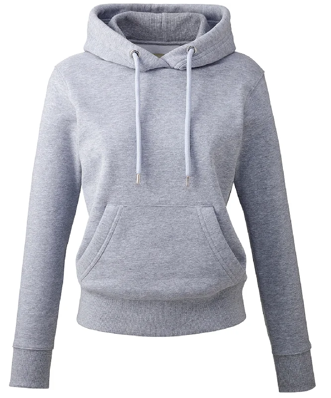 Grey Marl - Women's Anthem hoodie Layered Look Romper