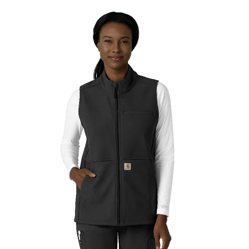 Carhartt Rugged Flex Women's Bonded Fleece Vest - Black Sleeveless Linen Jumpsuit