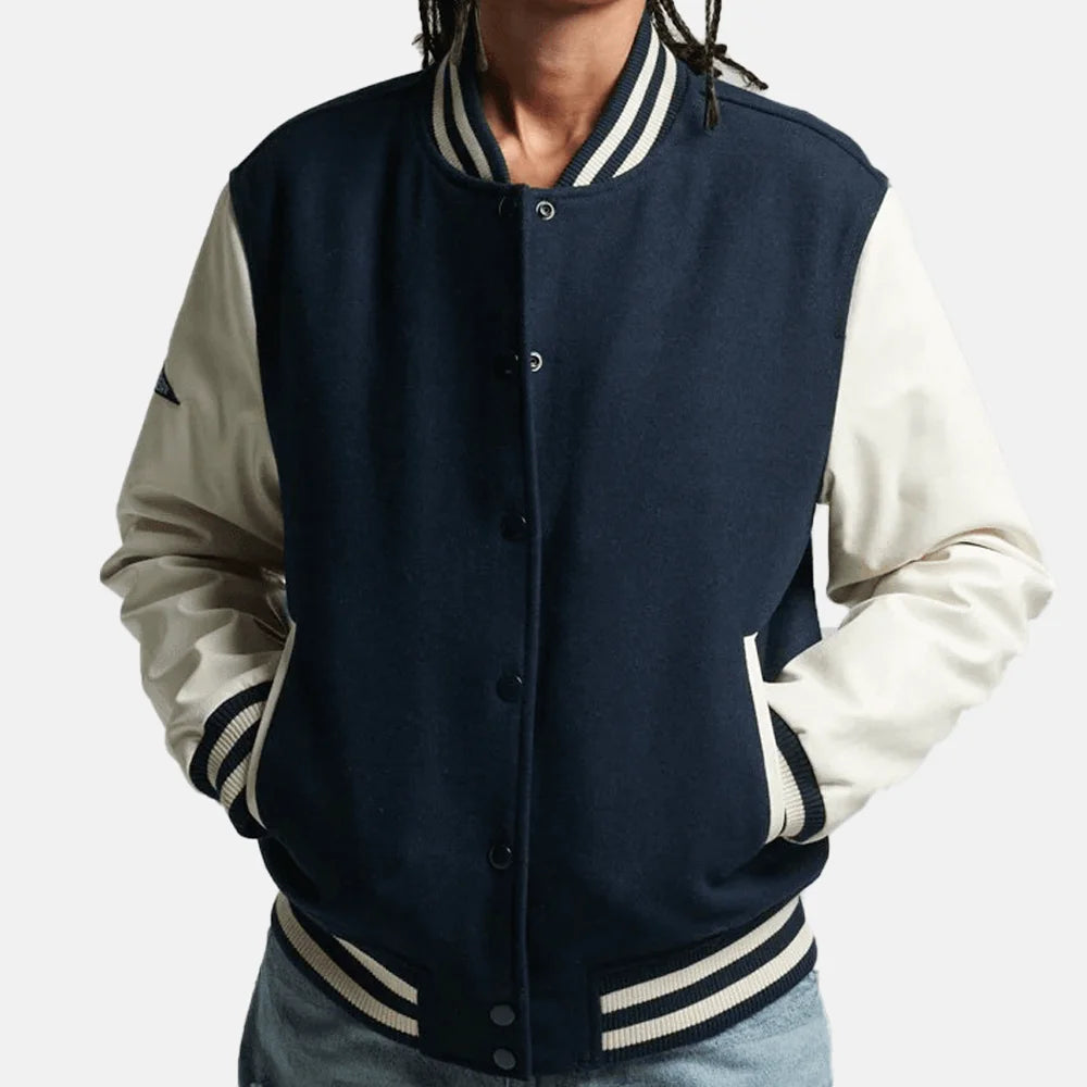 City Pulse Varsity Bomber Jacket Women's Shimmer Sequin Bomber