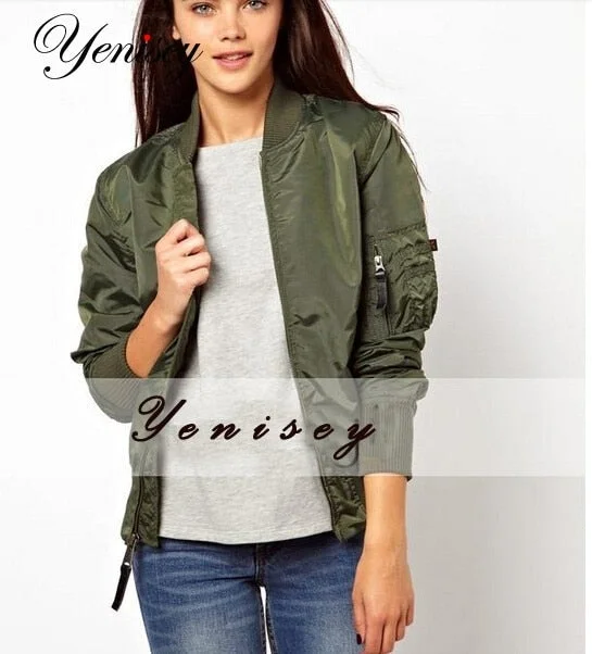 Coats Promotion Rushed 2019 Women Jacket Chaquetas Mujer Womens Army Flying Bomber With Zipper Decpration Coat 3 Colors Fluffy Teddy Bomber