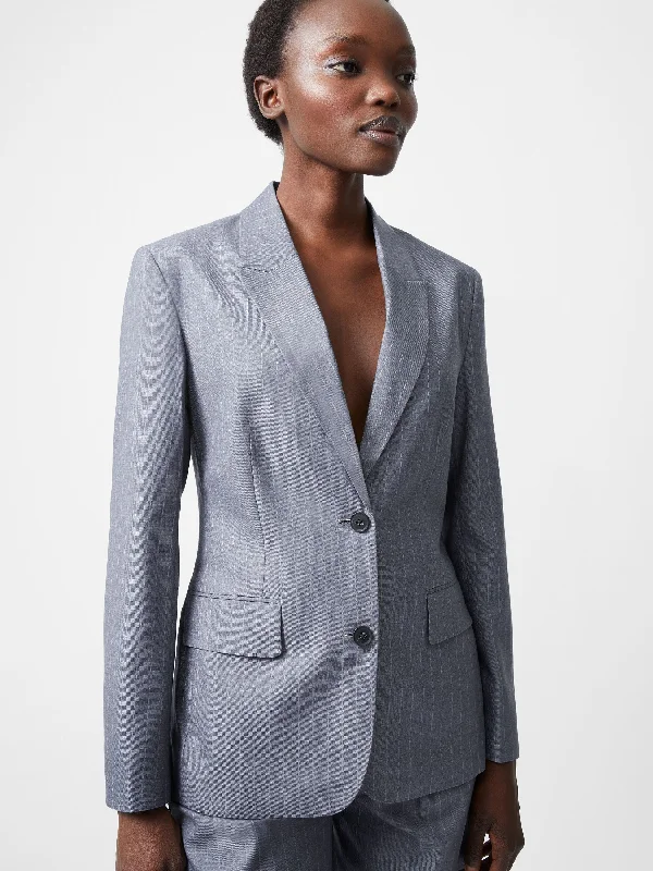 Fiorella Pinstripe Blazer Lightweight Summer Overalls