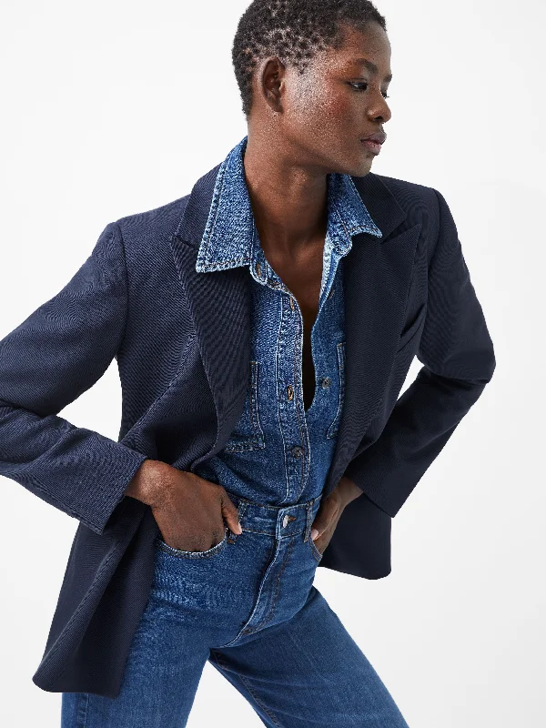 Florence Twill Blazer Relaxed Tencel Overalls
