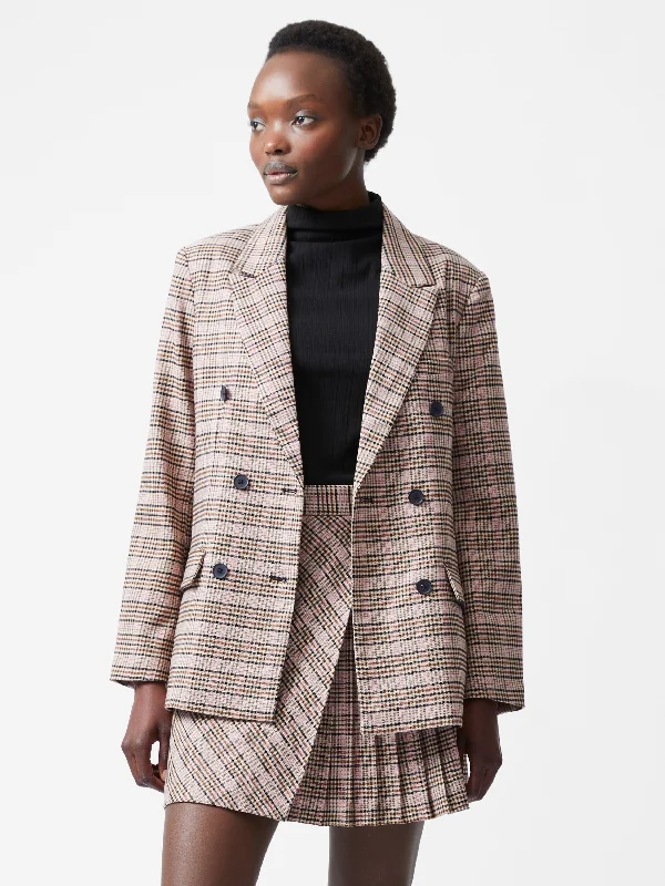 Gina Check Blazer Relaxed Corduroy Romper