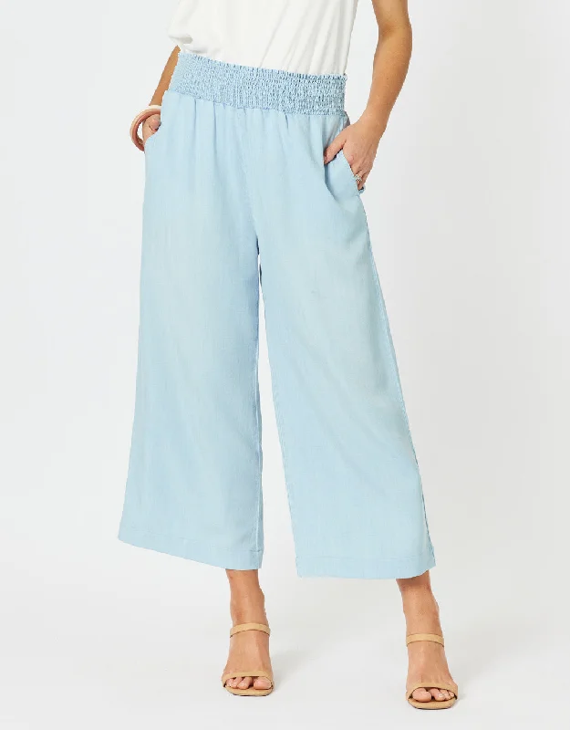 Harlow Pant - Blue Relaxed Fit Jumpsuit