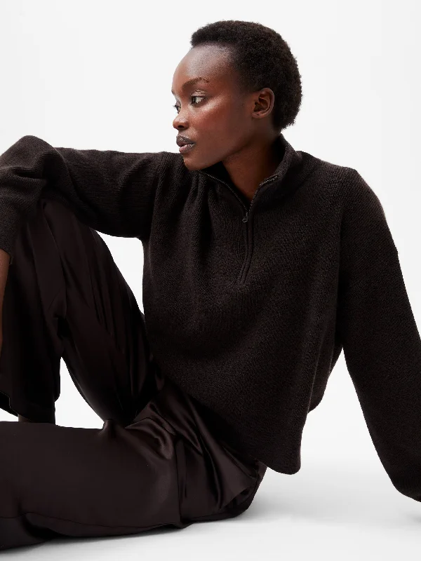 Lightweight Vhari Recycled Half Zip Jumper Ripped Street Overalls