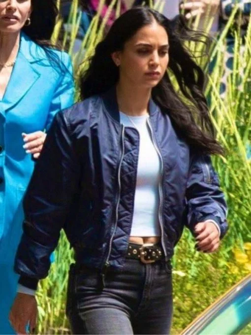 Melissa Barrera Scream 6 Bomber Jacket Soft Suede Bomber