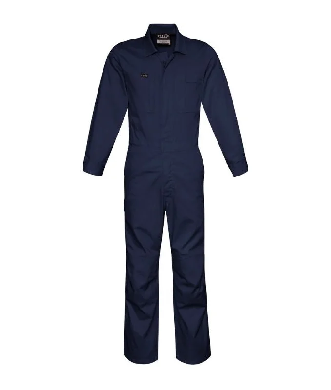 Mens Lightweight Cotton Drill Overall Layered Tee Jumpsuit
