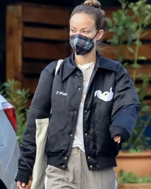 Olivia Wilde Love On Tour Bomber Jacket Collared Formal Bomber
