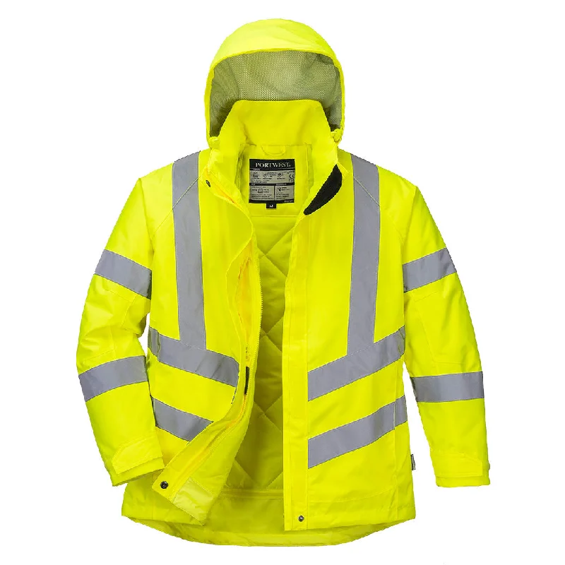 Portwest LW74 Ladies Hi-Vis Winter Jacket Cozy Thermal Overalls