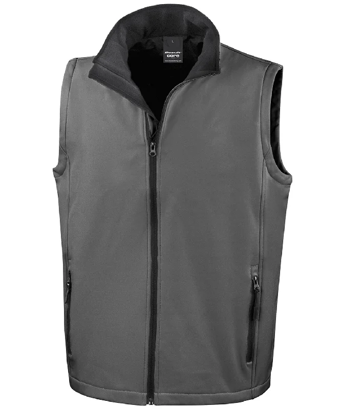 Result Core R232M Softshell Bodywarmer Soft Corduroy Jumpsuit