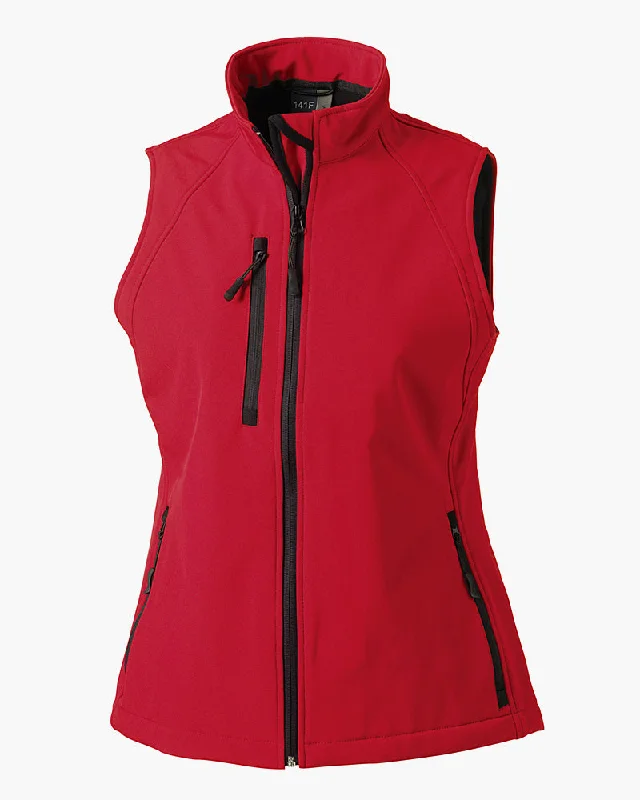 Russell 141F Ladies Softshell GIlet Modern Sleek Overalls