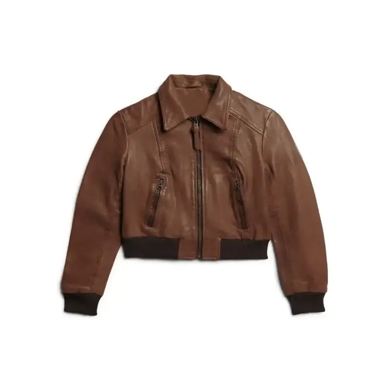 Short Bomber Leather Jacket For Women Lightweight Mesh Bomber